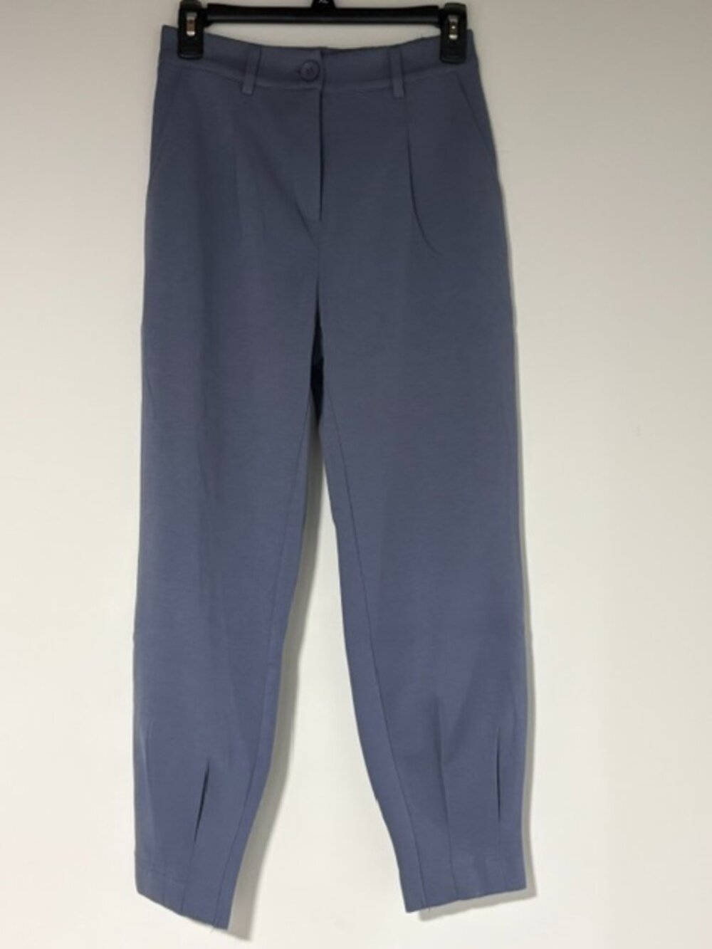 BLUE FASHION PANTS CASUAL COTTON BLEND XS